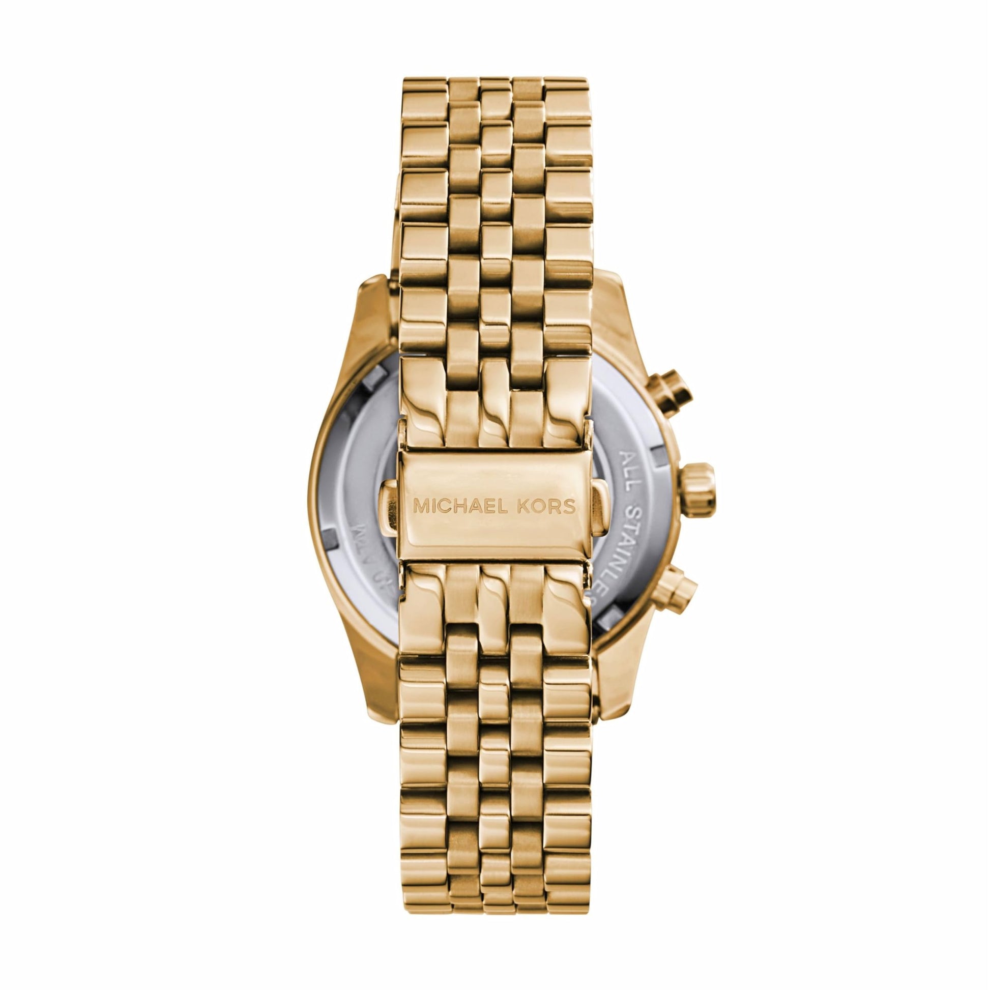 Michael Kors Lexington Watch for Women, Quartz Chronograph Movement with Stainless Steel Strap