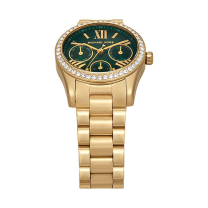 Michael Kors Lexington Watch for Women, Quartz Chronograph Movement with Stainless Steel Strap