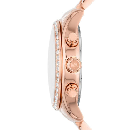 Michael Kors Lexington Watch for Women, Quartz Chronograph Movement with Stainless Steel Strap