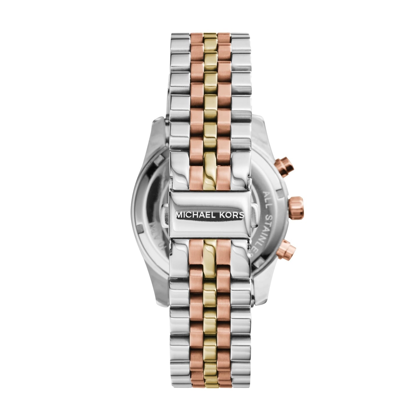 Michael Kors Lexington Watch for Women, Quartz Chronograph Movement with Stainless Steel Strap