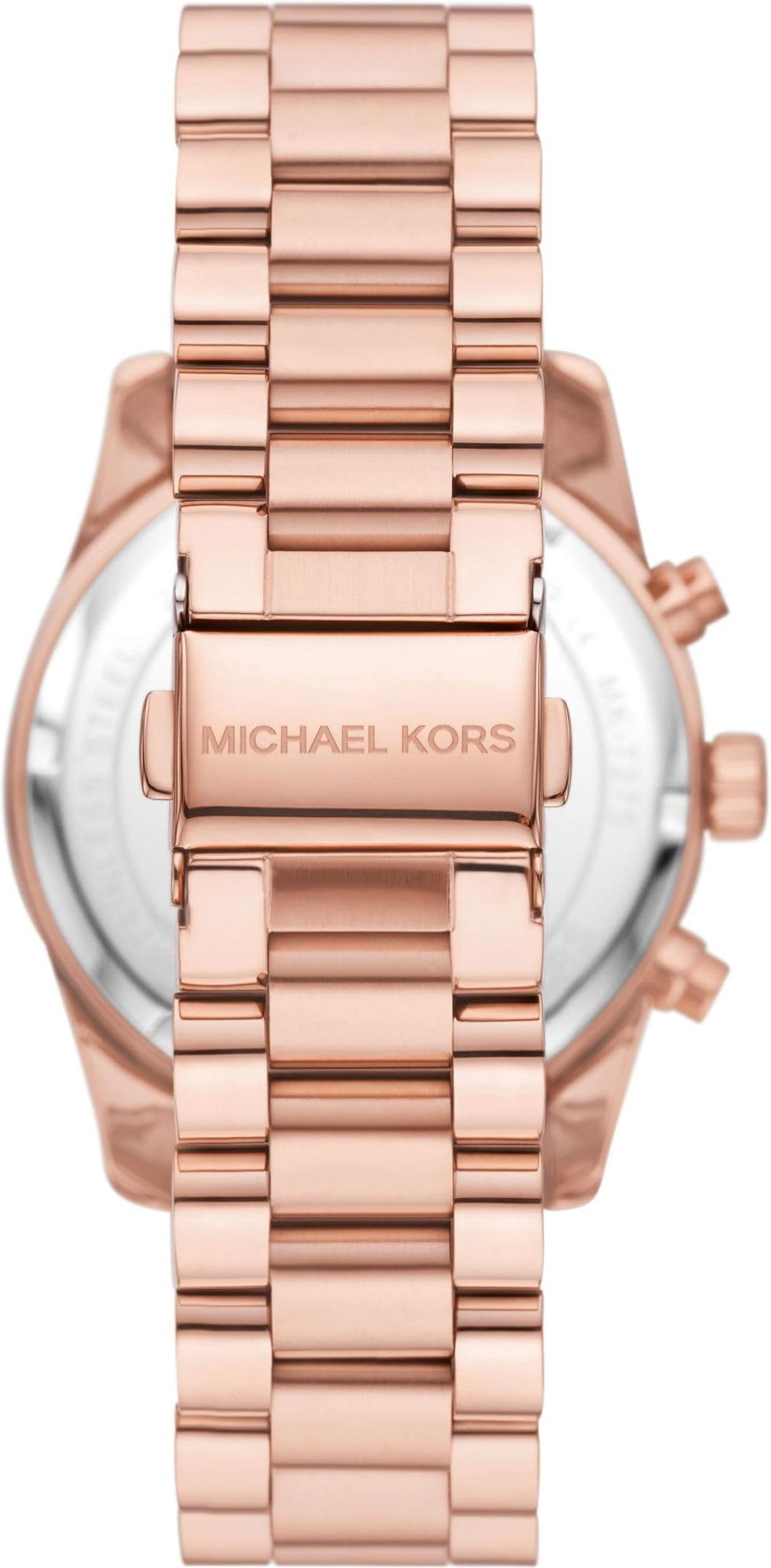 Michael Kors Lexington Watch for Women, Quartz Chronograph Movement with Stainless Steel Strap