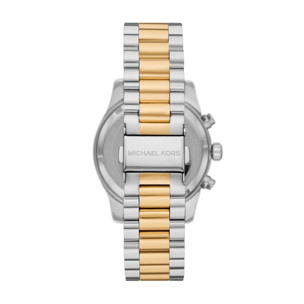 Michael Kors Lexington Watch for Women, Quartz Chronograph Movement with Stainless Steel Strap