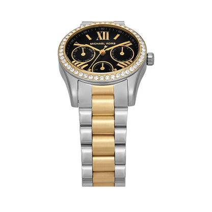 Michael Kors Lexington Watch for Women, Quartz Chronograph Movement with Stainless Steel Strap