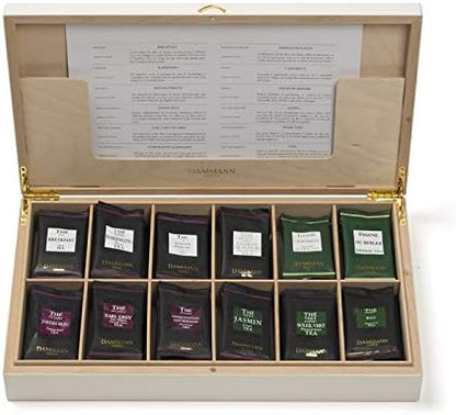 Palace Gift Set, Tea Box with Collection of Flavoured Teas, 72 Enveloped Cristal Teabags (136g/4.8oz), D
