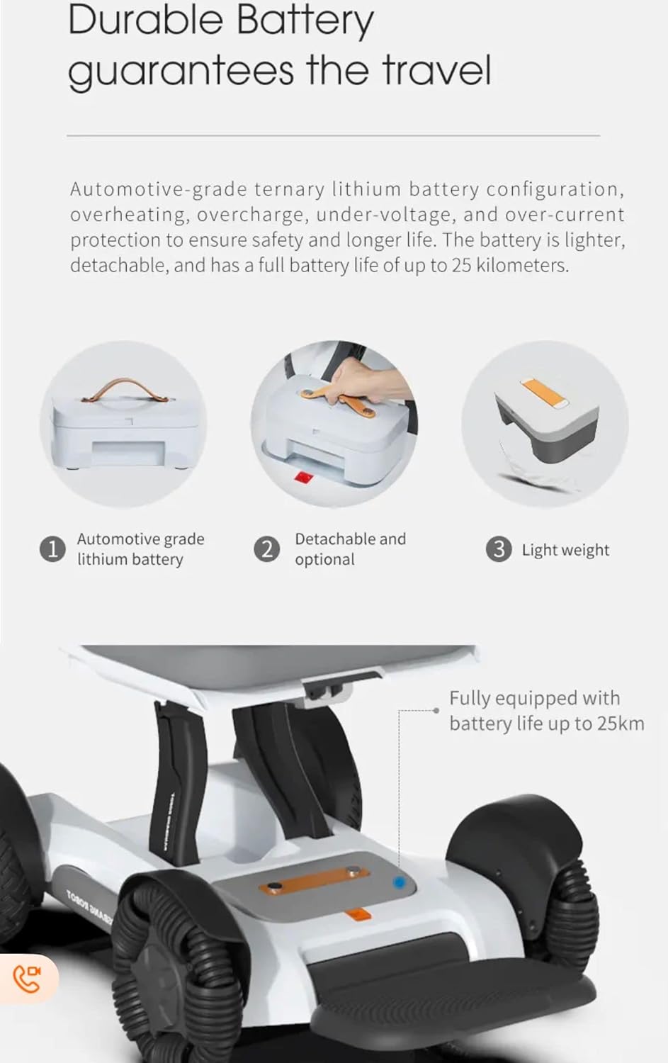 Robotic Foldable Electric Wheelchair Automatic Folding Power Chair 250W Motor Robotic Mobility Scooter Mobility Chair Smart