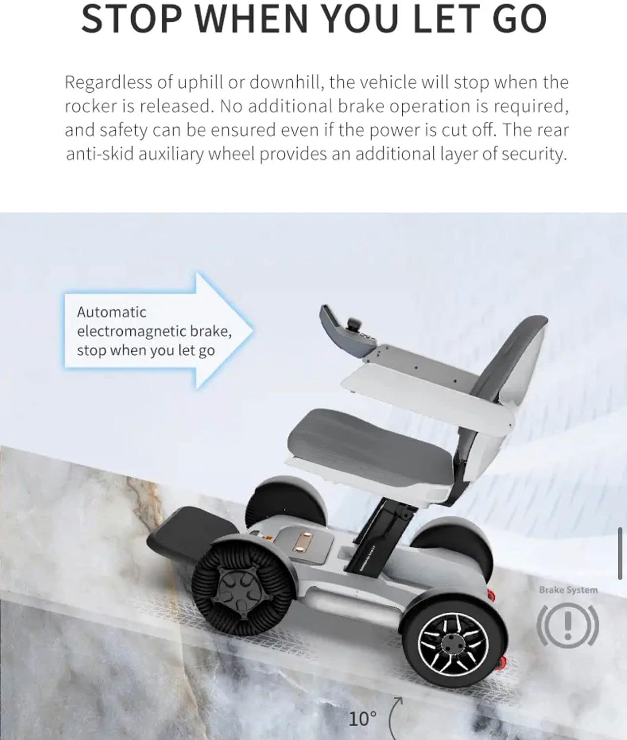 Robotic Foldable Electric Wheelchair Automatic Folding Power Chair 250W Motor Robotic Mobility Scooter Mobility Chair Smart