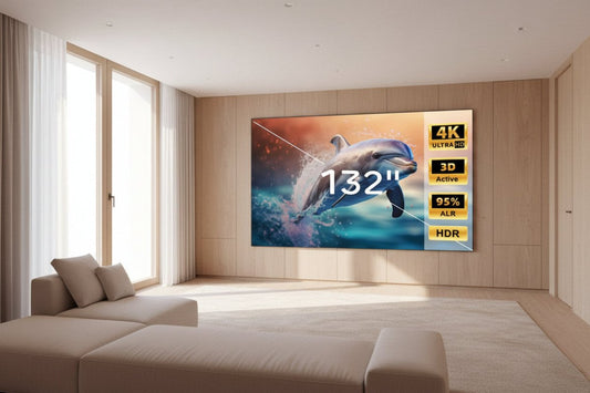 Screen Projector 132" Active 3D and 4K - Arythmos Ena
