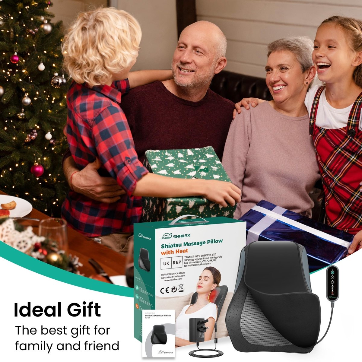 Snailax Shiatsu Lower Back Massager with Heat – collection_name – Luxury Collection – Amazon affiliate