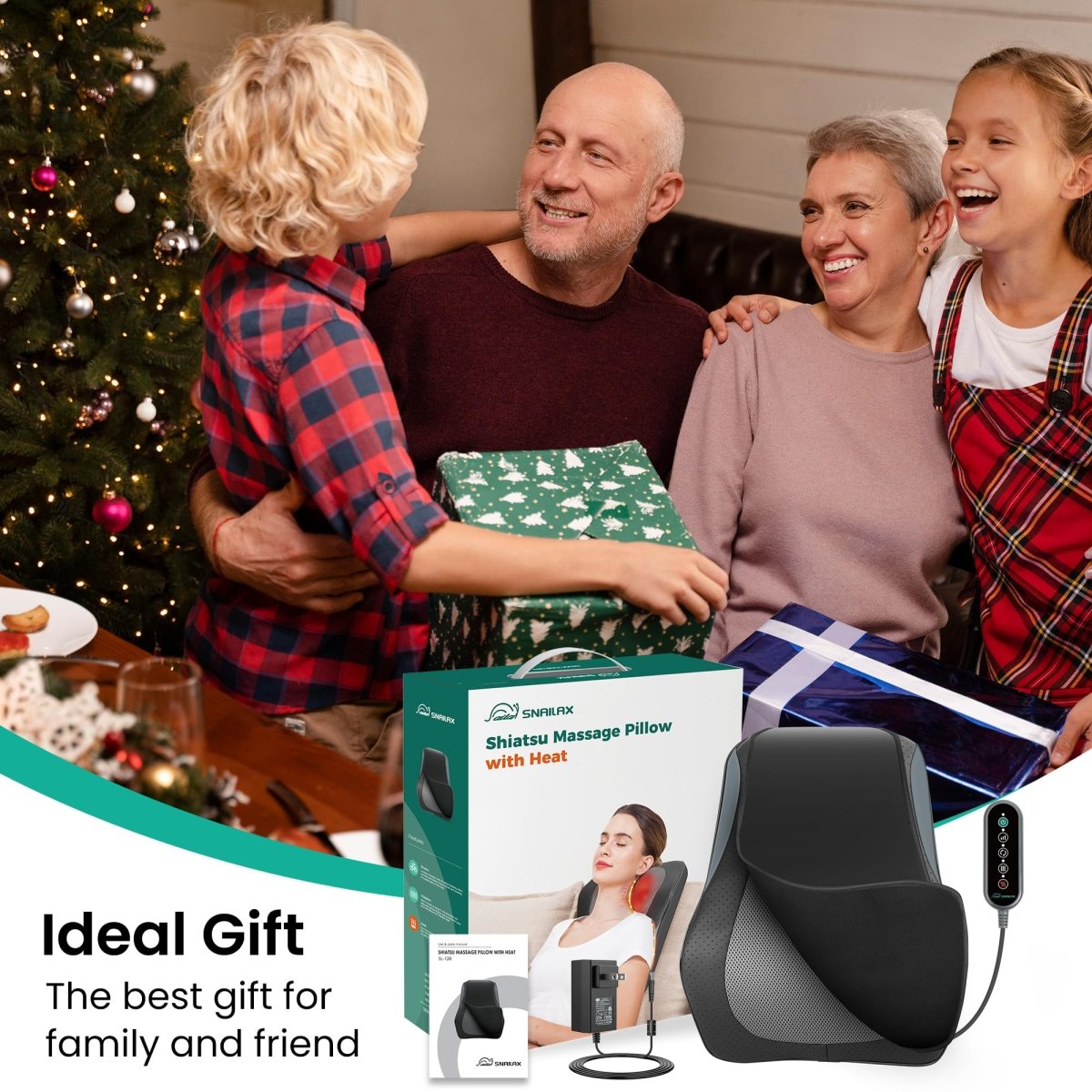 Snailax Shiatsu Lower Back Massager with Heat – collection_name – Luxury Collection – Amazon affiliate