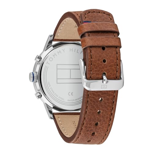 Tommy Hilfiger Analogue Multifunction Quartz Watch for Men with Stainless Steel Bracelet or Leather Strap