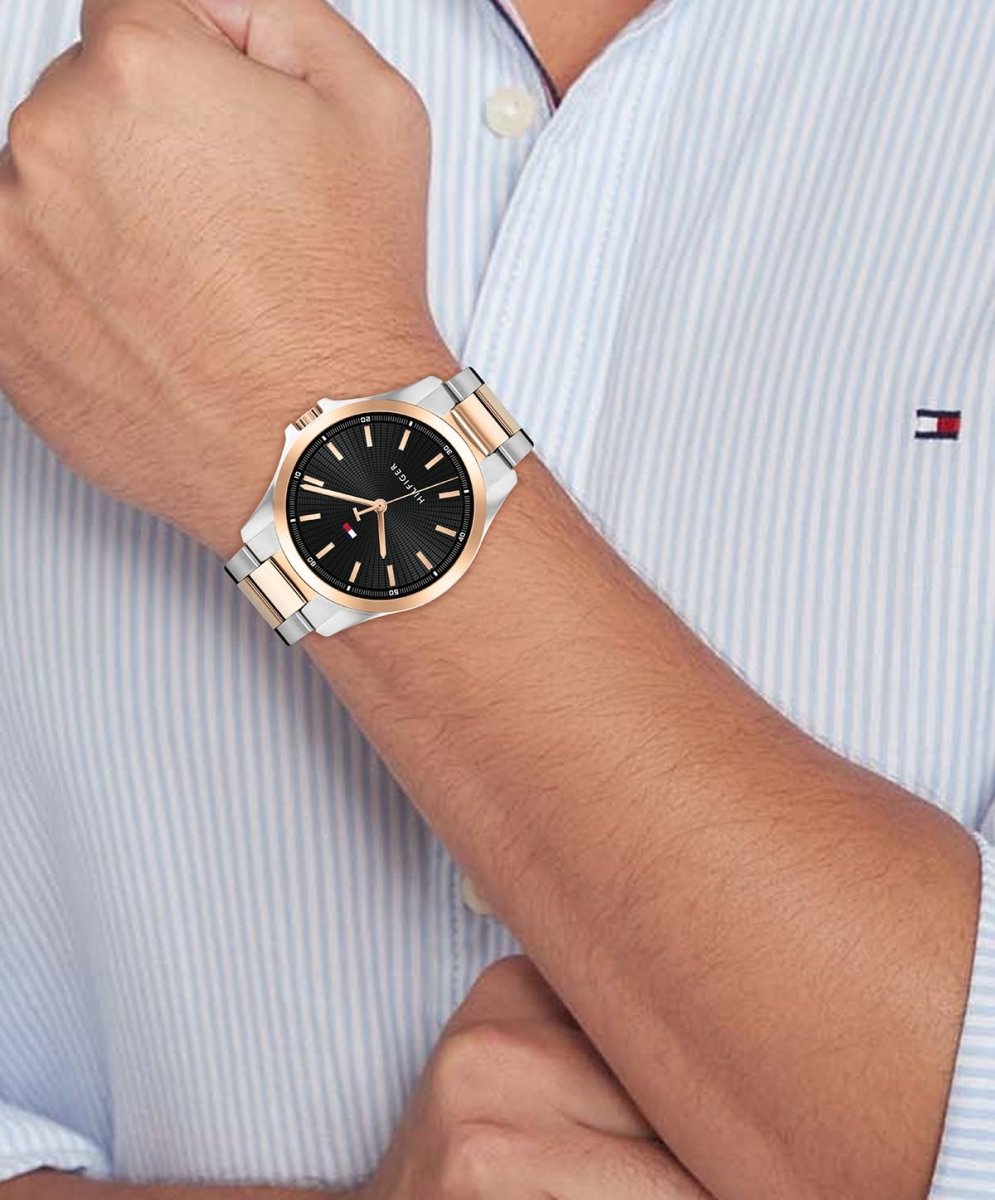 Tommy Hilfiger Three Hand Quartz Movement Watch for Men