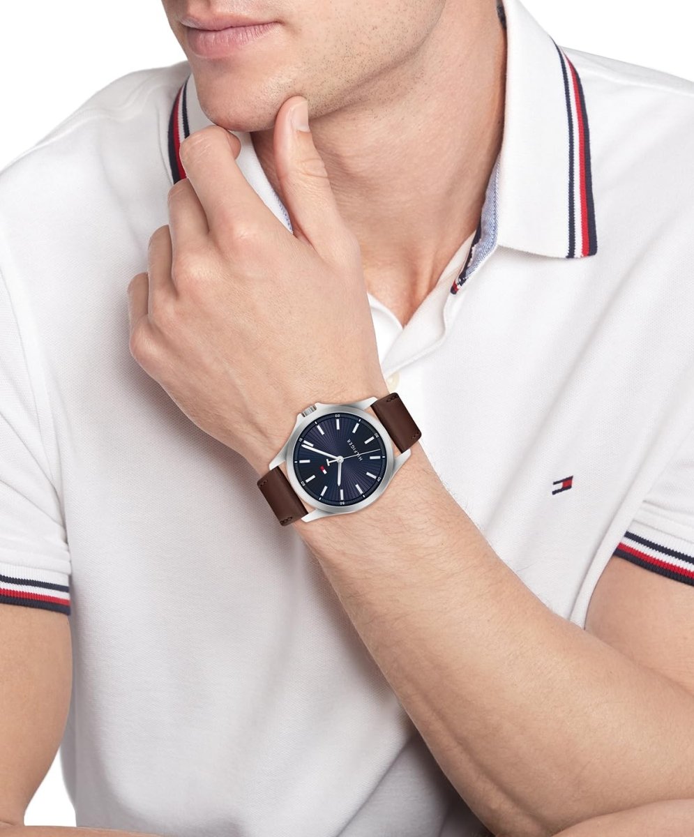 Tommy Hilfiger Three Hand Quartz Movement Watch for Men