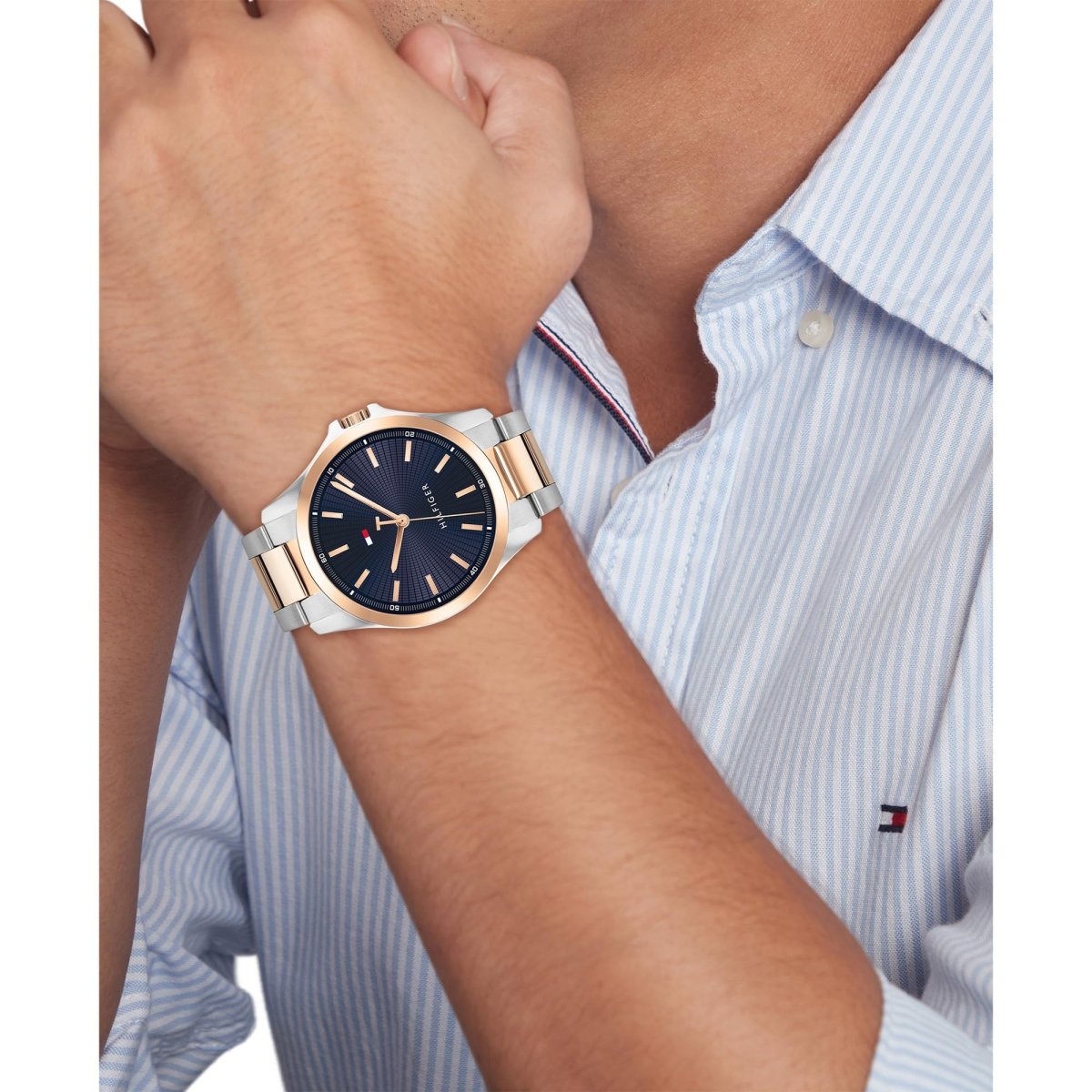 Tommy Hilfiger Three Hand Quartz Movement Watch for Men