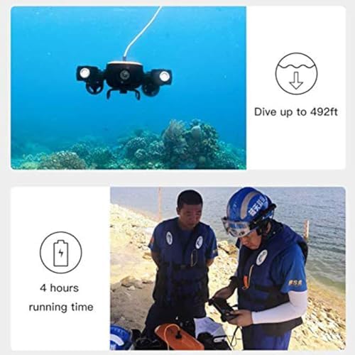 Underwater Drone with 4K UHD Camera, Remote Control ROV with Claw for Real - time