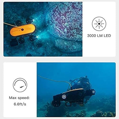 Underwater Drone with 4K UHD Camera, Remote Control ROV with Claw for Real - time