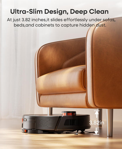 uninell Robot Vacuum Cleaner with Mop,Robotic Vacuum with 5000Pa Super Suction,180min runtime