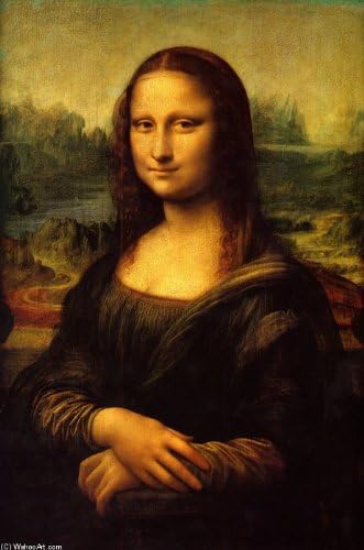 WahooArt Hand painted oil painting - 16 x 24 inches / 41 x 61 CM - Leonardo Da Vinci - Mona Lisa (La Gioconda) –