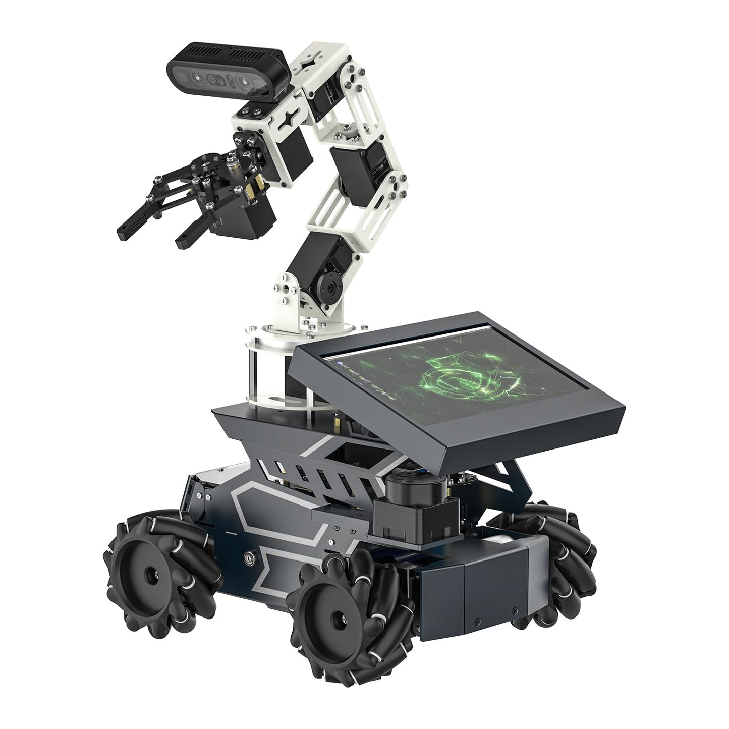 Yahboom ROS2 Robotic Arm & Car Kit, AI Intelligent Mobile Aluminum Alloy – #collection_name# – Luxury Collection